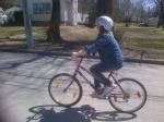 Out biking with my daughter Hannah